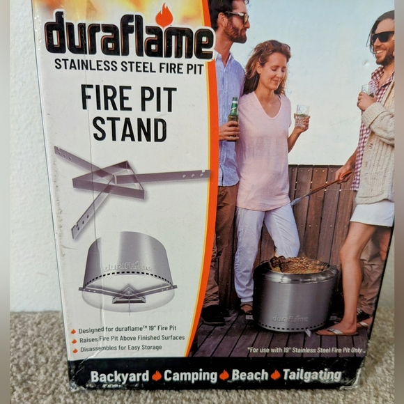 Duraflame Smokeless Firepit 19" Stand Only No Fire Pit Outdoors Backyard Camping - Picture 2 of 7